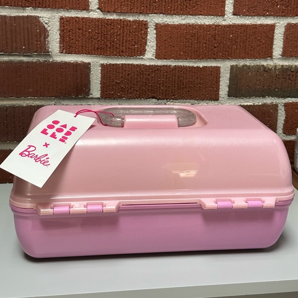 Barbie x Caboodles on-the-go girl cosmetic case NWT PINK large - Picture 5 of 7
